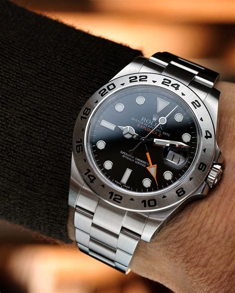 rolex explorer 2 gebraucht mit geschliffenem glas|used Rolex explorer 2 black dial.